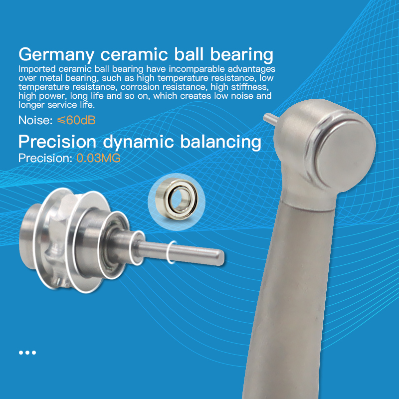 Modern Stainless Steel 316L Quick Coupling LED Dental High Speed Airotor Handpieces